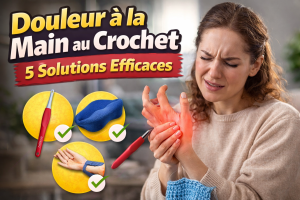douleur a la main crochet miniature
